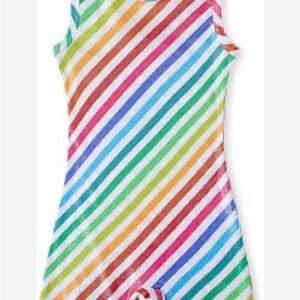 Rainbow Striped Kids Dance Costume